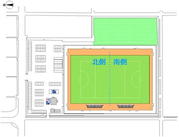 羽後町多目的運動広場平面図