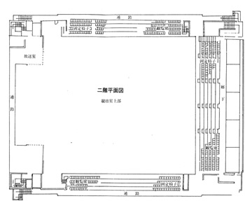 羽後町総合体育館平面図 2階